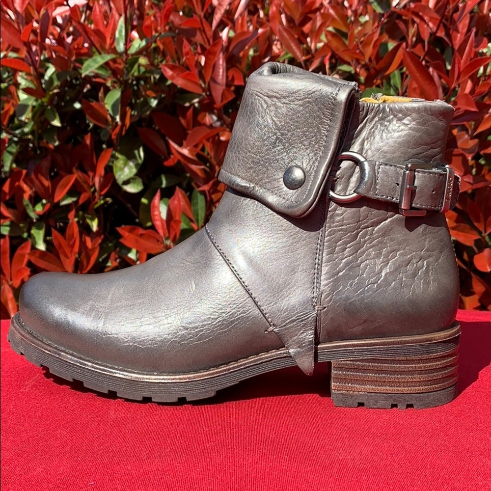 Jafa 492 Graphite Cuffed Ankle Boots Size 38